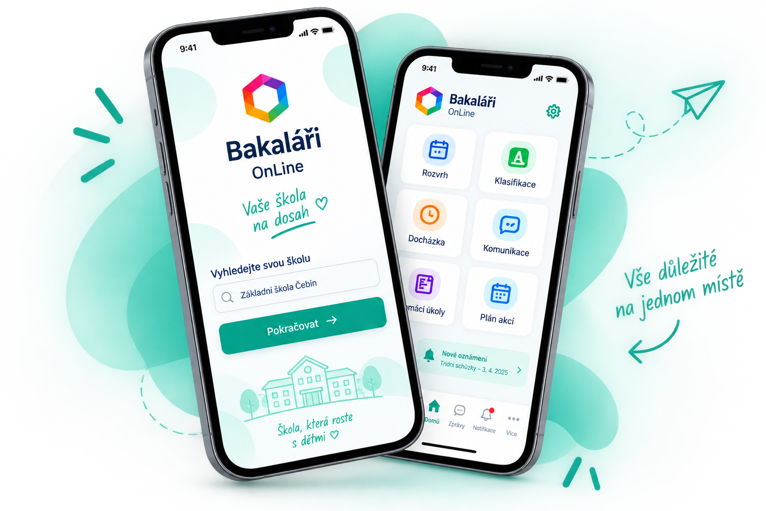 Mobilní aplikace Bakaláři OnLine